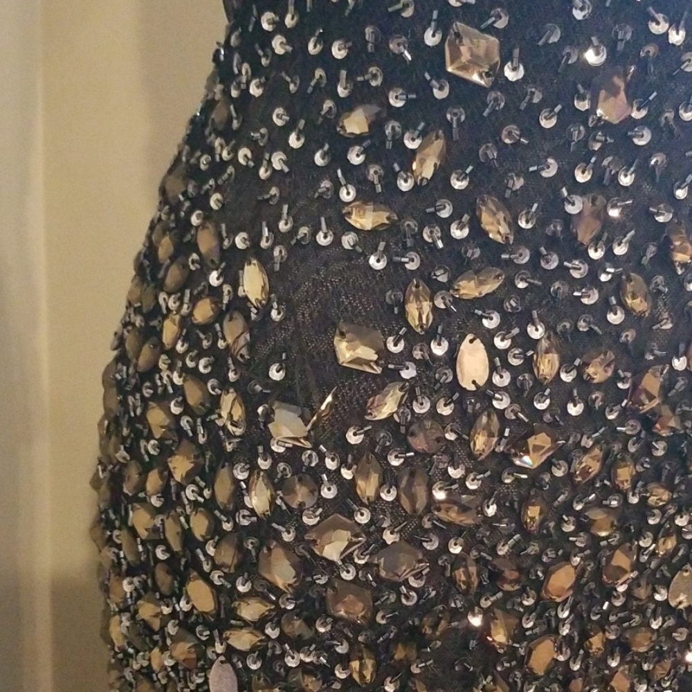 Jasz Couture black beaded prom dress - Picture 3 of 8